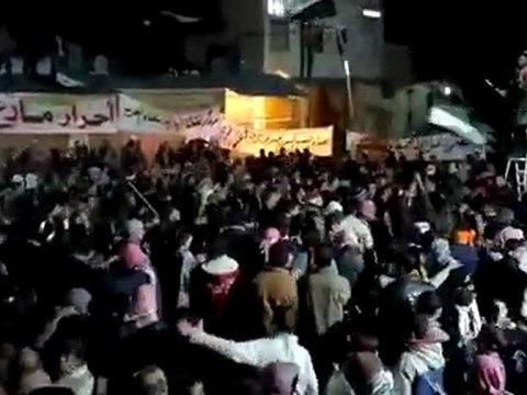 فري برس حلب مارع مظاهرة ثلاثاء التصعيد الثوري 20 12 2011 ج1
