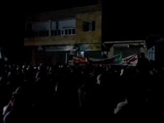 فري برس   مارع   حلب   مظاهرات مع انقطاع الكهرباء 17 12 2011