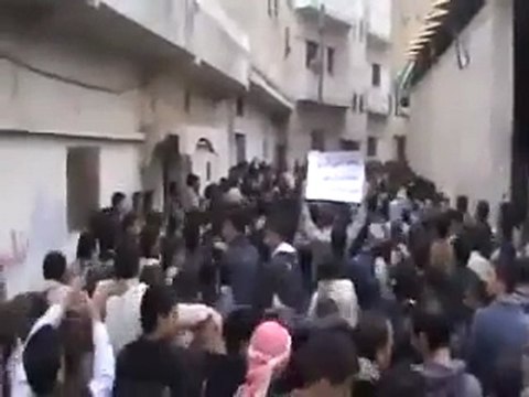 فري برس حمص تلبيسة مظاهرة سوريا بدها حرية 18 12 2011