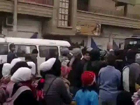 فري برس مظاهرة مدينة ضمير مع استمرار اضراب الكرامة مدينة ضمير 18 12 2011