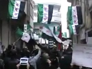 فري برس   حمص باب السباع مظاهرة رااائعة يااطفال العالم رصاص طبيب العيون يصيب عيوننا 19 12 2011