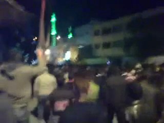 فري برس   ريف دمشق زملكا مظاهرة مسائية حاشدة 18 12 2011 ج6