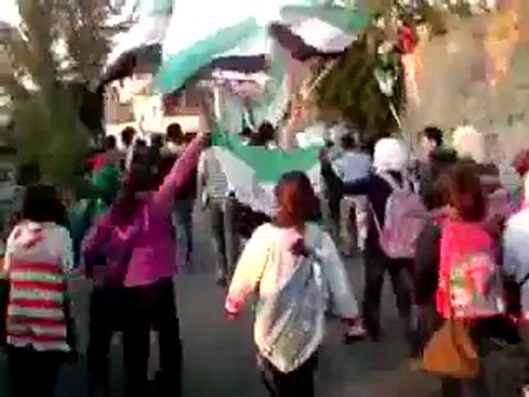 فري برس اللاذقية الحفة مظاهرات طلابية 19 12 2011