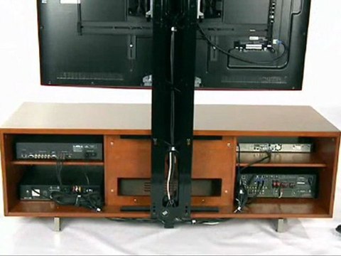 BDI Arena 9972 Freestanding Flat Panel TV Mount for 40-Inch - 60-Inch TVs - Gloss Black