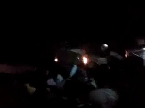 فري برس حي القصور حماة مظاهرة مسائية تطالب باسقاط النظام 19 12 2011