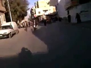 فري برس   دمشق حي القابون  الاثنين استمرار في الإضراب 19 12 2011