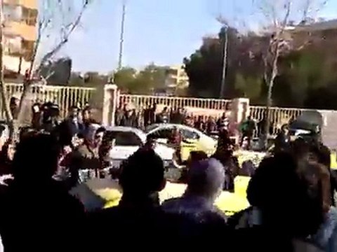 فري برس حلب كلية الآداب مظاهرة الإثنين 19 12 2011