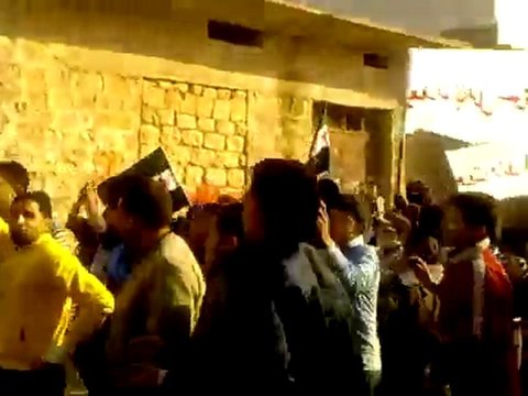 فري برس حلب الاتارب مظاهرة طلابية ج1 20 12 2011