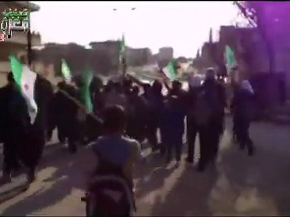 فري برس   مظاهرة طلابية معرة مصرين الثلاثاء 20 12 2011