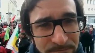 Rassemblement républicain à l'occasion de la visite de J-M Le Pen en Vendée - Interview de Mathieu Durquety - Ouest-France