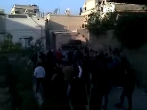 فري برس دمشق حي القابون الأربعاء استمرار في الإضراب 21 12 2011 ج6