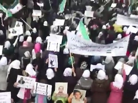 فري برس حمص الإنشاءات مظاهرة طلابية شلون ما جيتو 21 12 2011