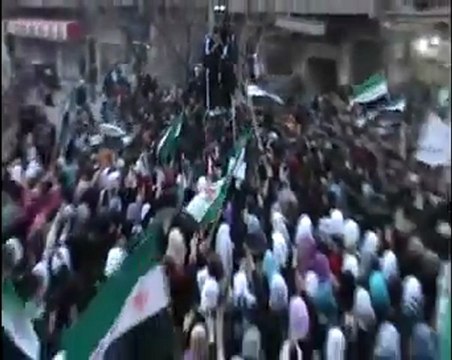 فري برس حمص حاشدة بحي الخالدية حلم الشهادة حلمي من سنين أجمل أغنية للسارووت 21 12 2011