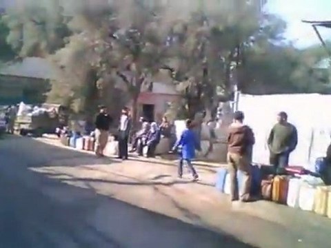 فري برس دمشق كفرسوسة أزمة المازوت الله يذلك يا بشار 21 12 2011