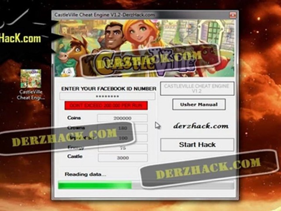 CastleVille Coins,Crowns,Reputation,Energy Cheat