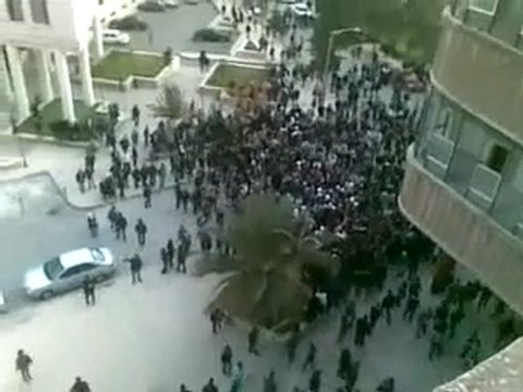 فري برس حلب الجامعة الهندسة الكهربائية مطالبة الطلاب بالمعتقلين 22 12 2011