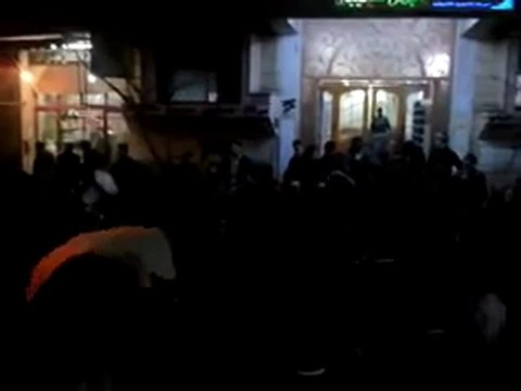 فري برس ريف دمشق دوما مظاهرة مسائية نصرة لادلب و حمص 22 12 2011 ج1