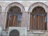 فري برس  البياضه قصف مسجد أحمد طوزقلي من شبيحة النظام 10 12 2011