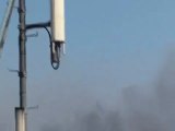 فري برس   حمص   ديربعلبة تصاعد أعمدة الدخان واطلاق نار كثييف