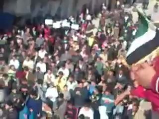 فري برس   حمص القصير ساحةالفاروق قولوا الله وعلوا الصوت 23 12 2011