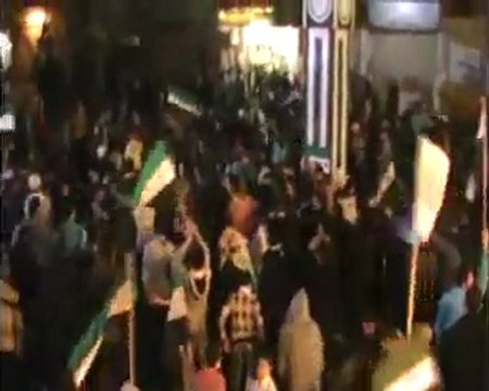 فري برس حمص مسائية حي الخالدية الشعب يريد أعدام الرئيس جمعة برتوكول الموت 23 12 2011