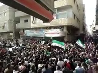 فري برس   تشييع الشهيد تيسير شهاب في السيدة زينب 24 12 2011 ج3