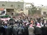 فري برس   حمص الحولة تشييع شهداء الحولة 24 12 2011