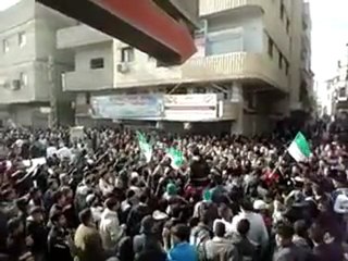 فري برس   تشييع الشهيد تيسير شهاب في السيدة زينب 24 12 2011 ج3