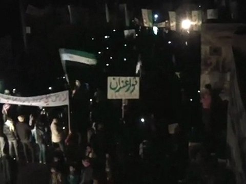 فري برس حلب عندان مسائية انقطاع التيار25 12 2011