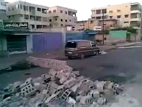 فري برس حماة مسرب الجيش الأسدي وآثار الخراب والدمار في المدينة خلال الإجتياح في شهر رمضان من تلفون شبيح فاطس