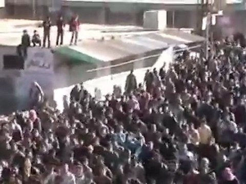 فري برس تشيع الشهيد محمد يوسف الحسن كفرنبودة 26 12 2011