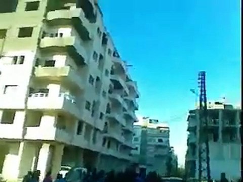 فري برس جبلة مظاهرة طلابية نصرة لبابا عمرو 26 12 2011