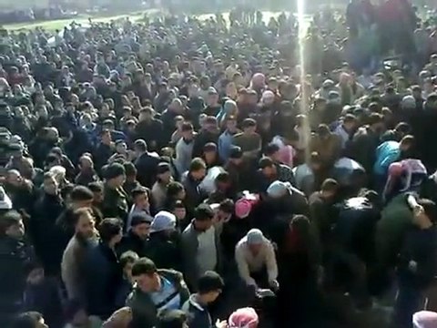 فري برس حماة خطاب تشييع شهداء خطاب27 12 2011