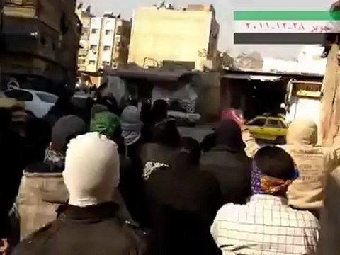 فري برس دمشق جوبر نصرة لحمص و ريف دمشق 28 12 2011
