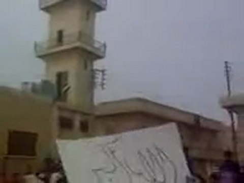 فري برس ‏ حلب الأتارب مظاهرة أربعاء زلزال الوفاء لشهيد الشهباء تكبير المآذن و الدعاء لبابا عمرو 28 12 2011