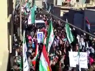 فري برس   عامودا جمعة الزحف الى ساحات الحرية رائع للاعلام 30 12 2011