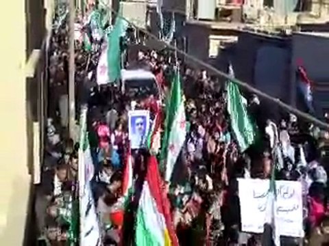 فري برس عامودا جمعة الزحف الى ساحات الحرية رائع للاعلام 30 12 2011