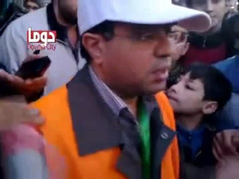 فري برس ريف دمشق دوما شهادة إمرأة للجنة العربية 30 12 2011