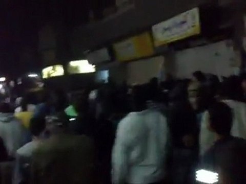 فري برس دمشق الحجر الأسود مظاهرة مسائية 31 12 2011 ج2