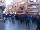 فري برس   ريف دمشق داريا مظاهرة قبل وصول لجنة المراقبين العرب 2 1 2012