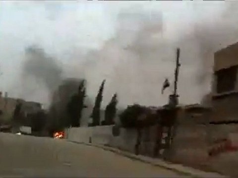 فري برس ريف دمشق داريا هجوم الأمن والشبيحة على المظاهرة 1 1 2012