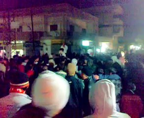 فري برس   القريتين مظاهرة مسائية  4 1 2012