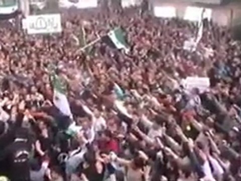 فري برس حمص تلبيسة قسم الاحرار في مظاهرة جمعة ان تنصروا الله ينصركم 6 1 2012