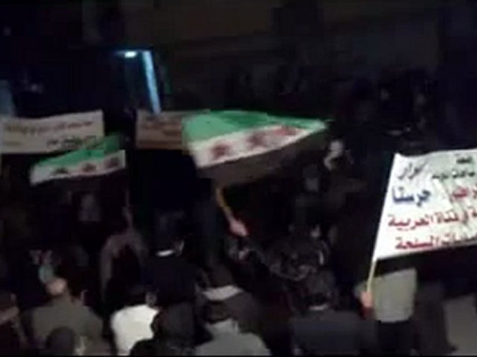 فري برس   ريف دمشق    حرستا مسائية الأربعاء 4 1 2012 ج3