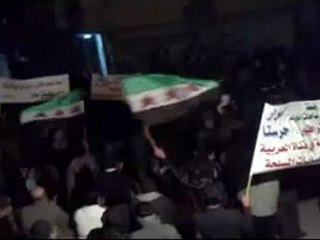 فري برس   ريف دمشق    حرستا مسائية الأربعاء 4 1 2012 ج3