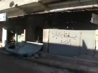 فري برس   حمص تلبيسة شارع الكرامة آثارالدمار الذي خلفته عصابات الاسد 4 1 2012