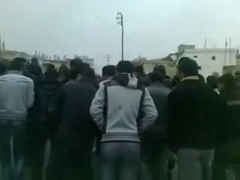 فري برس حوران الحارّة مظاهرة رغم الحصار 6 1 2012