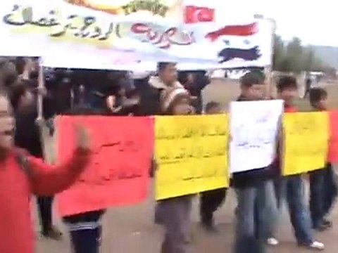 فري برس مخيمات اللاجئين مخيم الريحانية جمعة ان تنصروا الله ينصركم 6 1 2012ج1