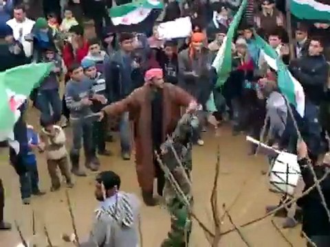 فري برس ادلب كللي مظاهر حاشدة قي جمعة التدويل مطلبنا ان تنصرو الله ينصركم 06 01 2012
