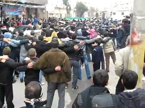 فري برس الغوطة الشرقية كفربطنا مظاهرة حاشدة ورائعة 6 1 2012